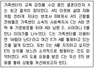 사회복지사 1급 필기 기출문제 11