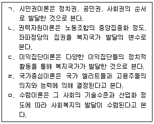 사회복지사 1급 필기 기출문제 9