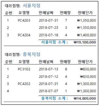 컴퓨터활용능력1급 필기 기출문제 47